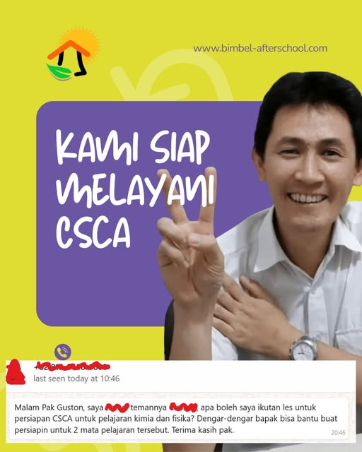 Informasi dan respons siswa terhadap program CSCA AfterSchool